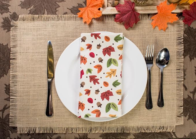 DII Jute Burlap Collection Kitchen Tabletop, Placemat Set, 13x19, Solid Natural, 6 Count