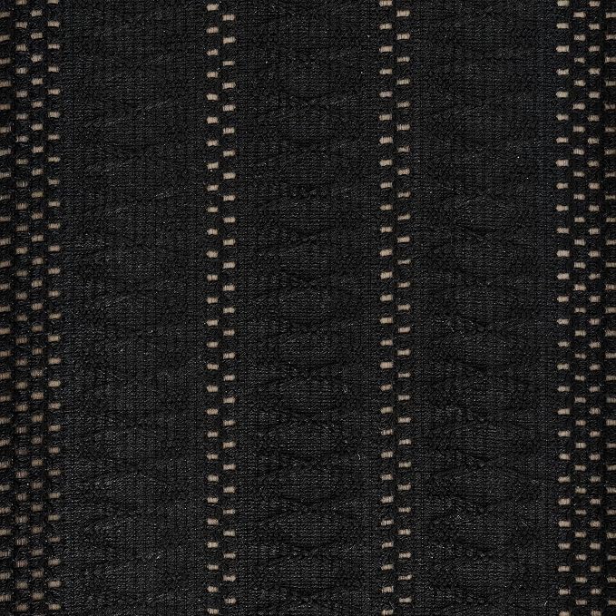 ZeeMart Macrame Style Boho Placemats Set of 6, Black 12x20 Inch | Decorative Farmhouse Table Mats, Natural Cotton Woven Place Mats, Bohemian Home Decor for Kitchen Dining Table