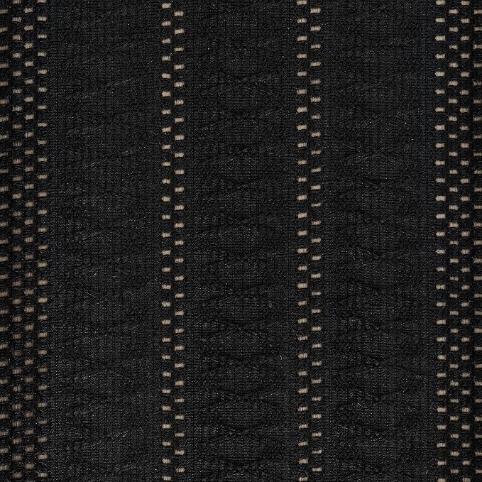 ZeeMart Macrame Style Boho Placemats Set of 4, Black 12x20 Inch | Decorative Farmhouse Table Mats, Natural Cotton Woven Place Mats, Bohemian Home Decor for Kitchen Dining Table