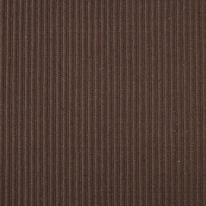 DII Basic Everyday Ribbed Tabletop 100% Cotton, Placemat Set, 13x19, Dark Brown, 6 Piece