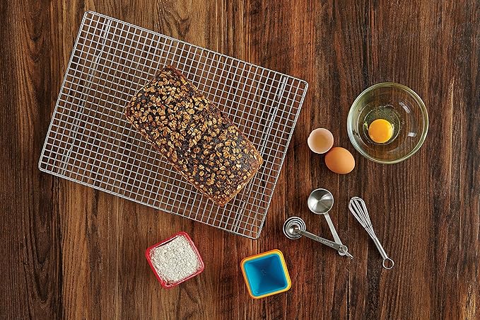Mrs. Anderson’s Baking Professional Half Sheet Baking and Cooling Rack, 16.5 x 11.75-Inches, Set of 2