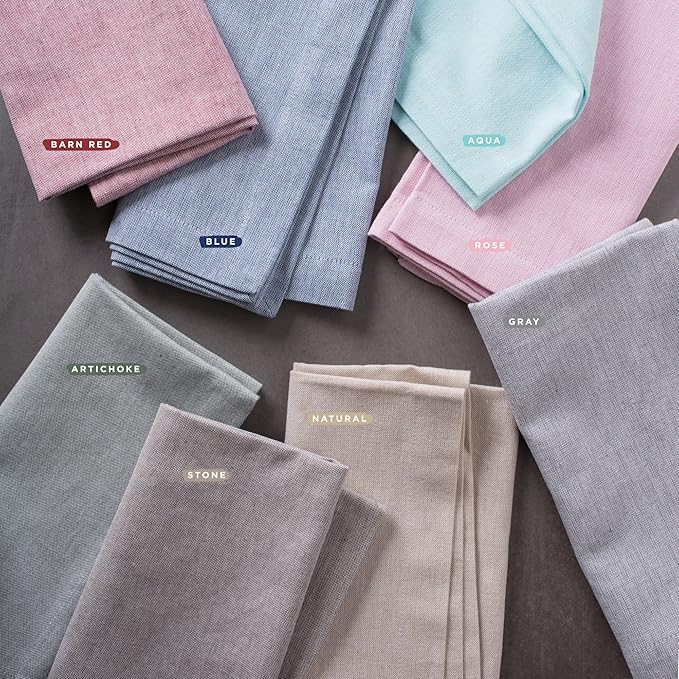 DII Chambray Kitchen, Tabletop Collection, Stone, 14x72 Table Runner