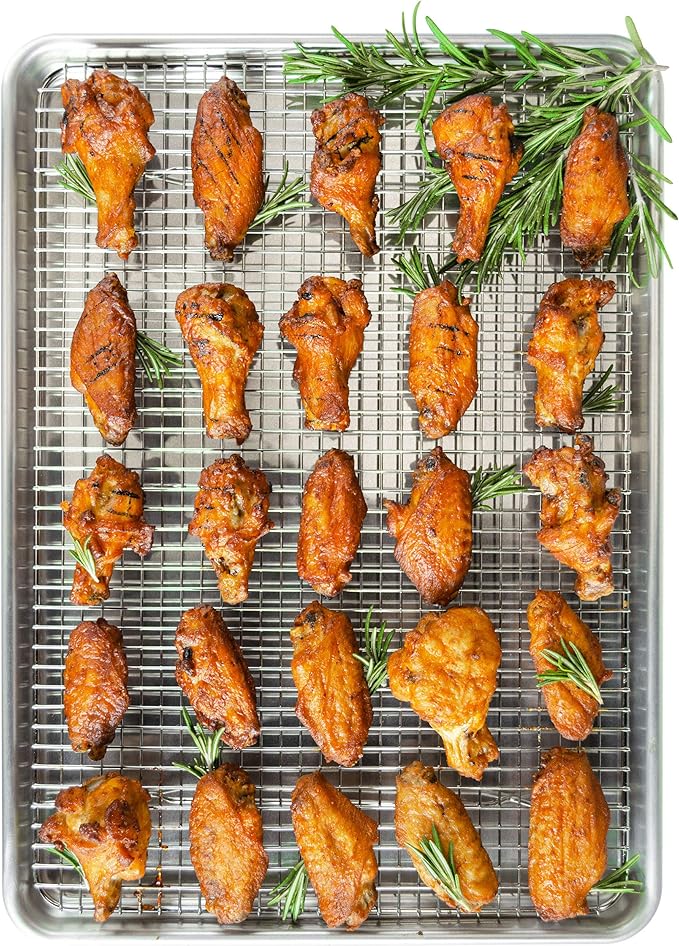 Fat Daddio's CR-HALF Stainless Steel Cooling & Baking Rack, 12 x 17 Inch