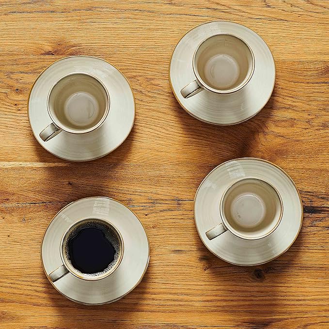 MÄSER Nottingham Ceramic Coffee Mugs Set of 4