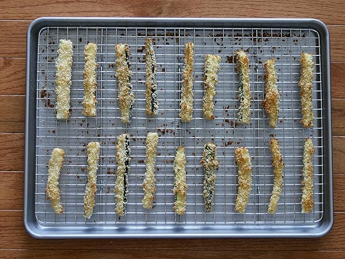 USA Pan Oven Safe Jelly Roll Cooling Rack, Nonstick Stainless Steel